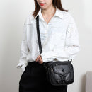 Casual Large Capacity PU Crossbody Packs Multi-Pockets Women Rivets Shoulder Bag