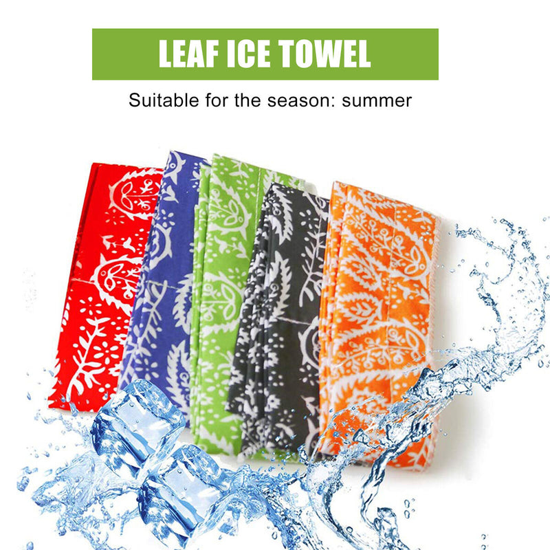 Cool Scarf Neck Wrap - Reusable Cooling Scarf Headband Bandana 5 Pcs Value