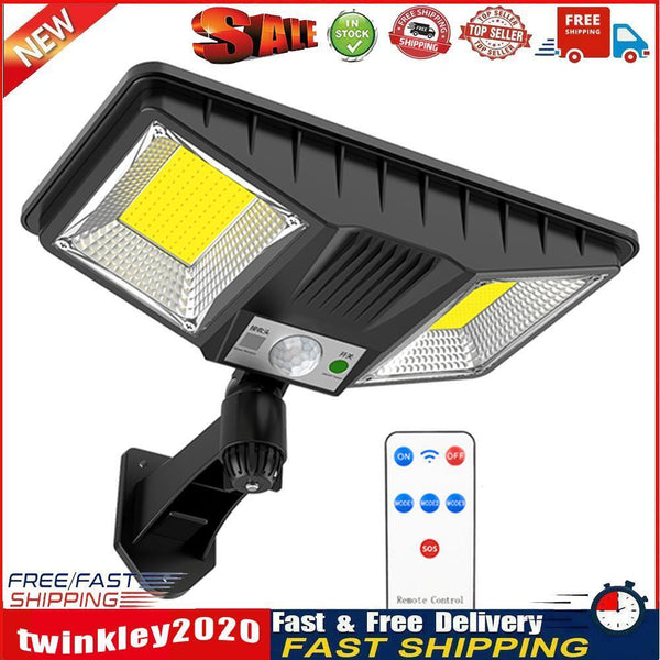 Solar Wall Lamp LED Four Head Rotatable Outdoor Waterproof Light (160COB) Newly