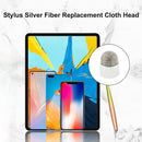 5pcs Laptop Tablet Stylus Pen Cloth Head Smooth Writing Touchscreen Pencil Tips