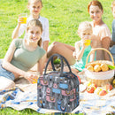 Cooler Lunch Box Portable Insulated Oxford Thermal Food Picnic Bags (Gray) Newly