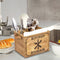 Wooden Cutlery Basket Kitchen Fork Chopstick Bucket Drainer Storage Box Newly