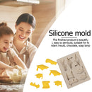 7-Cavity College Hat Cake Mold Silicone Chocolate Mould Pastry DIY Baking Tray