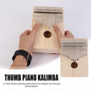 Simple Assembly 17 Key Kalimba Handwork DIY Kit Wood Finger Thumb Piano for Kids