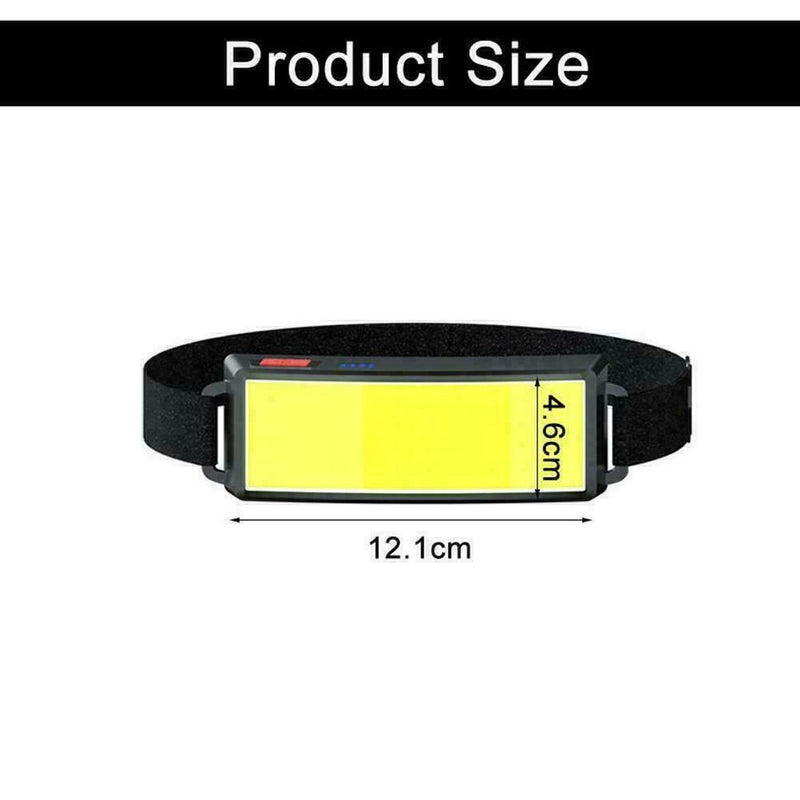 Waterproof Headlight Night Running Head Torch LED USB Headlamp G0S6 Camping G1W8
