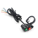 Multifunction Motorcycle Offroad Horn Indicator On/Off Light Switch 12V