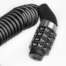2pcs Bicycle Helmet Backpack Lock 4 Digit Combination Steel Wire Cable Lock