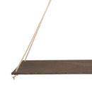 Wood Swing Hanging Rope Plant Pot Rack Indoor Outdoor Decor Shelves (B)