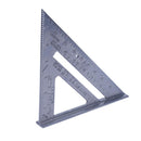 Aluminumun Allo Triangle Ruler Metric 90 Degree 45 Degree Square" DIY Measure Mens
