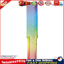 Electroplating Rainbow Comb Clipper Oil Head Hair Styling Comb (Rainbow) Newly