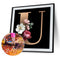 Letter U Full Round Drill Mosaic Diamond Painting Rhinestone Crafts Drawing Sets