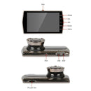 4" 1080P HD Dual Lens Car DVR Front and Rear Camera Dash Cams Video Recorders