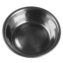 Dog Cat Drinking Bowl Stainless Steel Double Basins Pet Feeder (Yellow)