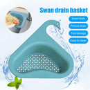 2pcs Kitchen Sink Strainer Fruit Vegetable Drain Hanging Baskets (Blue)