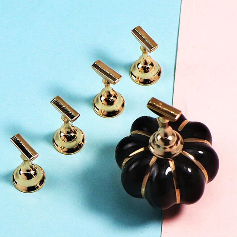 Magnetic False Nail Tips Practice Display Stand Manicure Art Polish Show Holder