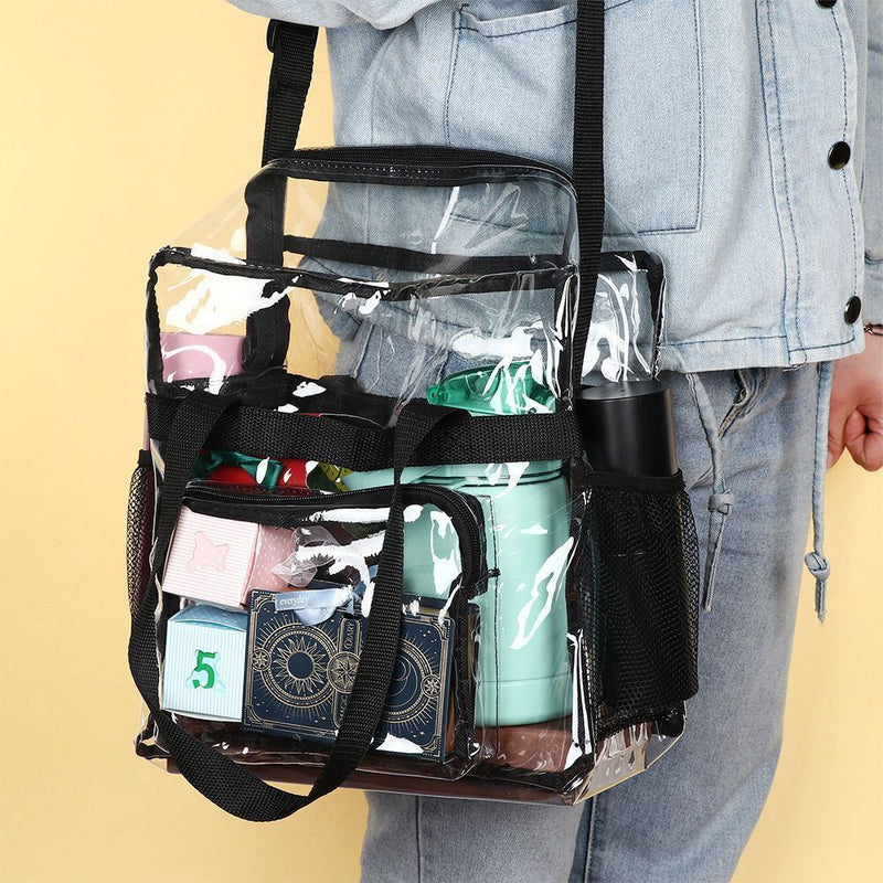 Waterproof Transparent Tote Bag Stadium Approved Clear Bag Adjustable Strap
