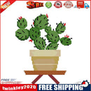 14CT Partial Cross Stitch Cactus Stamped DIY Kits Cotton Thread Embroidery
