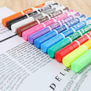 12pcs / lot Erasable Highlighter Fluorescent Marker Pen Art R5X7 Painting V7T3