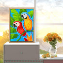 5D Luminous Diamond Painting DIY Animal Full Round Drill Wall Decor Rhineston
