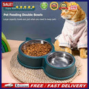 2 in 1 Drinker for Cats Food Storage Drinking Water Bowl Pet Supplies anti Slip