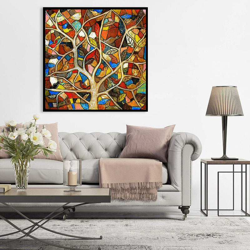 5D DIY Full Drill Diamond Painting Tree Cross Stitch Mosaic Craft Kits Wall Arts