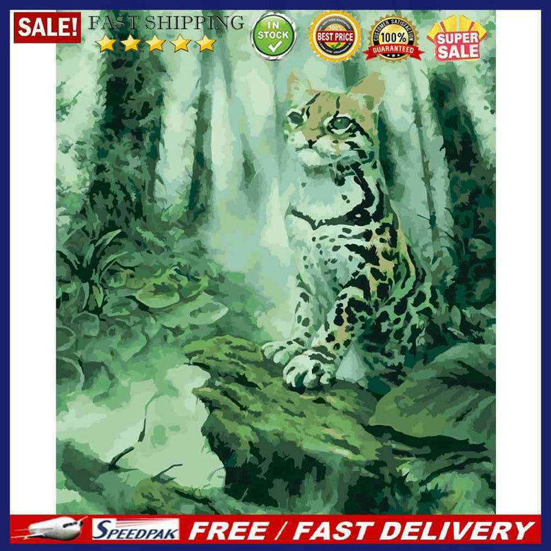 Cats Oil Paint By Numbers DIY Handpainted on Canvas Wall Art Picture Home Cra