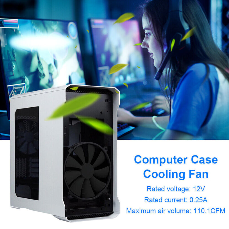 PHANTEKS PH-F200SP Chassis Cooler 3 Pin Computer Case Cooling Fan (Black) Newly