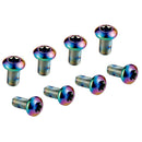 12pcs M5x10mm Disk Brake Rotor Bolts MTB Bike Brake Disc Screw (Multicolor)
