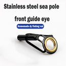 Stainless Steel Fishing Top Rod Guide Ring Fishing Pole Repair Kit (1.6mm) Newly