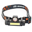 1pc Mini USB Rechargeable Headlight Flashlight Camping Night Fishing Light