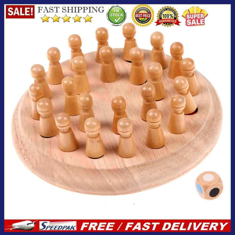 Kids Wooden Memory Match Stick Chess Game Educational Toys Gift