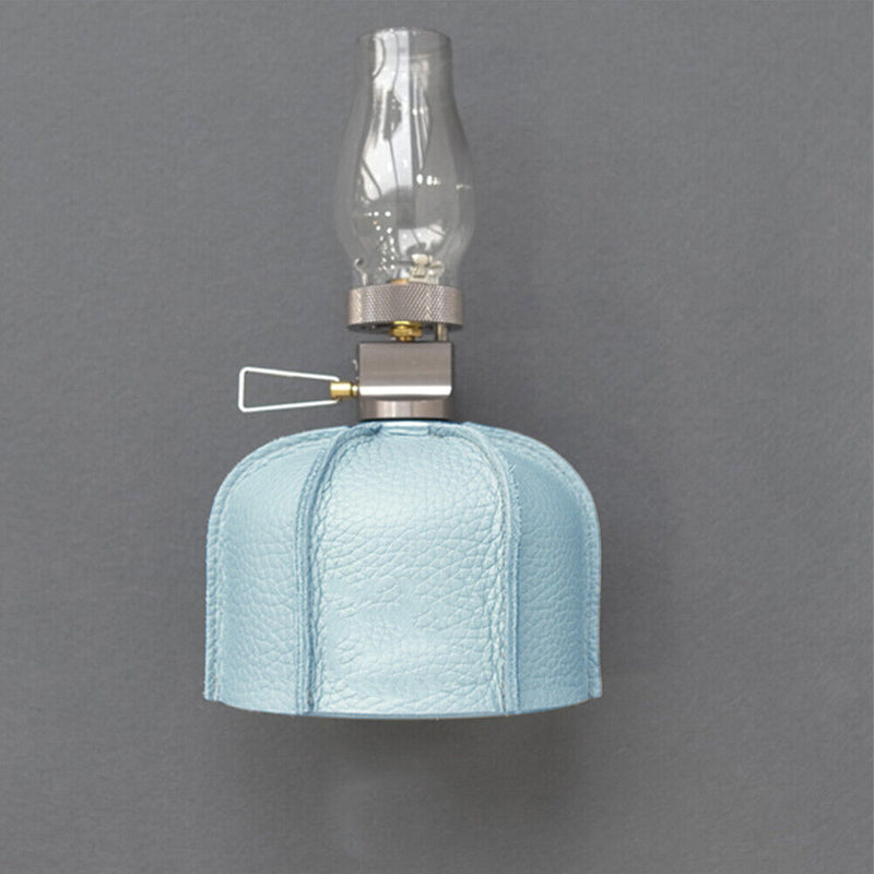 Foldable Camping Cooking Gas Tank Leather Case Gas Canister Protective Cover