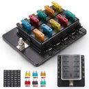 for Truck Marine Blade Fuse Holder Car Accessory Plastic Cover Block Fuse Box
