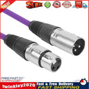 1m XLR 3Pin Cable Male to Female Shielded Microphone Wire Cord (Purple) Newly