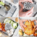 Stainless Steel BBQ Chicken Roaster Tray Roasting Pan Grill Cooking Rack