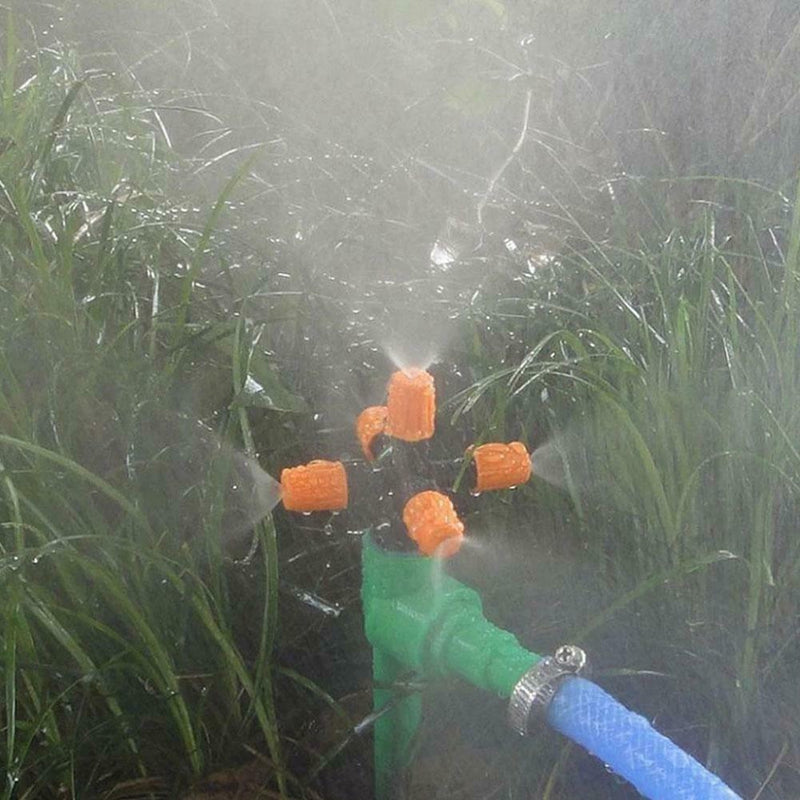 Garden Sprinkler Automatic Watering System 360 Degree Rotary 5 Sprinkler L5N4