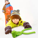 Dinosaur Snowball Maker Clip Outdoor Winter Snow Sand Mold Fun Toys (Green)