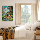 Riverside Deer Fox Partial Oil Paint By Numbers DIY Handpainted on Canvas Arts
