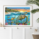 Sea Turtle 5D DIY Diamond Painting Rhinestone Full Round Drill for Room (J844