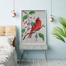 5D Special Shaped Crystal Red Bird DIY Full Drill Diamond Painting