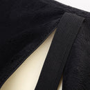 Memory Foam Lumbar Cushion Travel Pillow Car  Chair Back Support Black