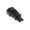 IEC 320 C14 3-Pin Male To C5 3-Pin Female Straight Power Plug Converter Adapter