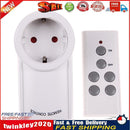 EU 1 Pack Wireless Remote Control Outlet Light Switch Plug Socket  Newly