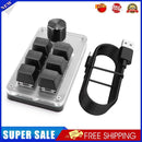 Macro Keyboard 6 Key + 1 Knob Wired Programmable Mechanical Keypad (Black)