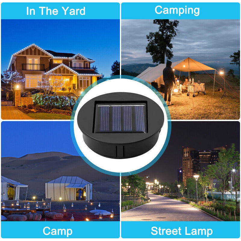 4pcs Solar Lamp Waterproof IP44 Outdoor Lantern Atmosphere Lamp for Pathway Yard