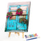 Oil Paint By Numbers Picture DIY Drawing Garden House Painting Kit Artwork