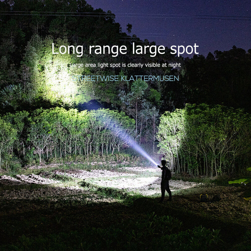 #A Portable Powerful Torch Lamp Outdoor Emergency Handheld Waterproof 4 Gears