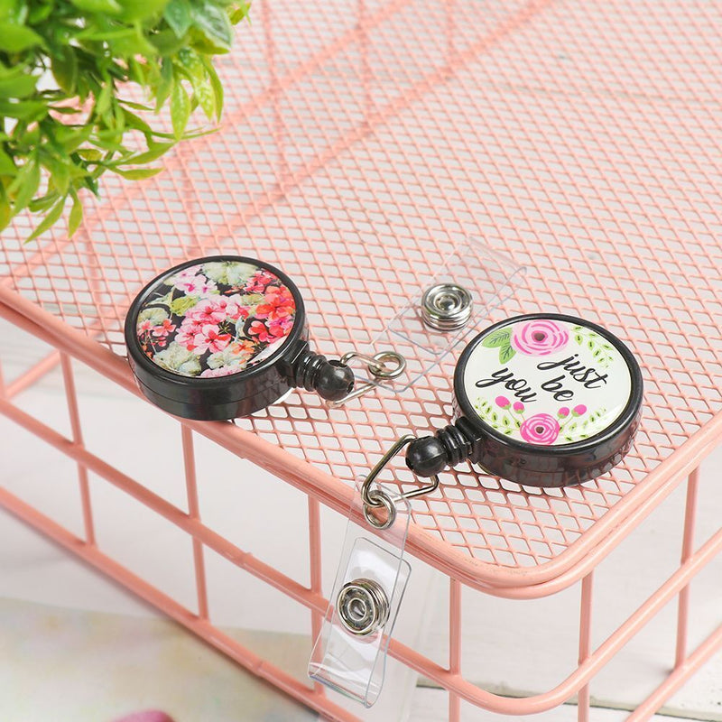 Clip Fashion Retractable Key Ring Badge Holder Nurse ID Name Card Lanyards