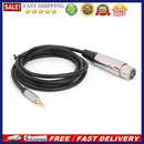 XLR 3-Pin Female Jack to 3.5mm Stereo Male Plug Shielded Microphone Mic Cab