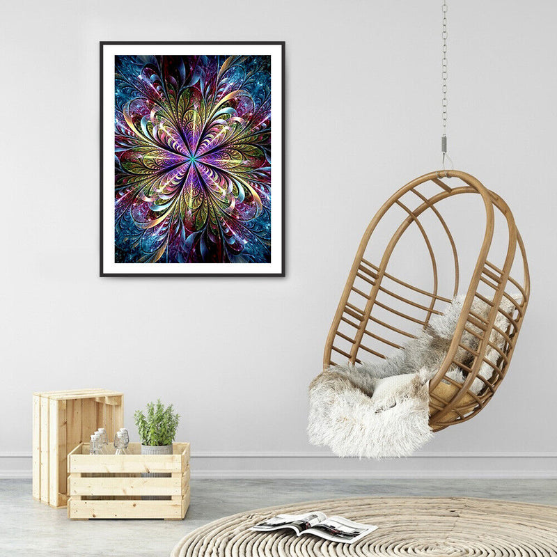 5D DIY Diamond Painting Fractal Art Full Round Drill Mosaic Rhinestone Pictur